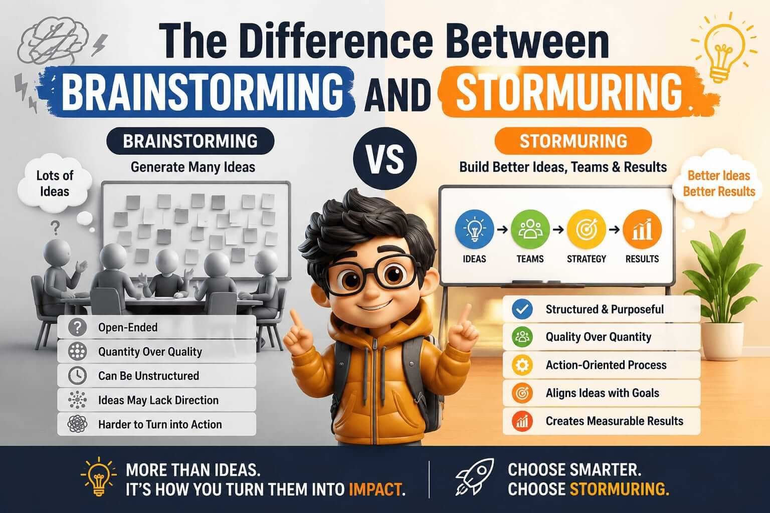The Difference Between Brainstorming and Stormuring!