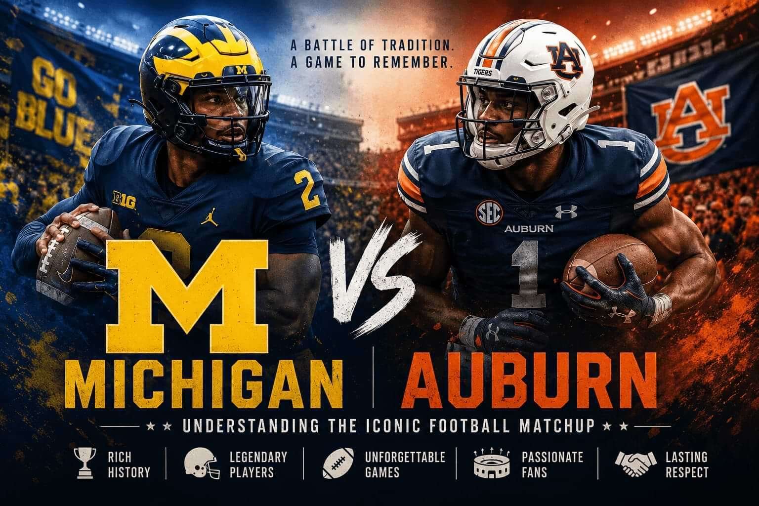 Michigan vs Auburnl: Understanding the Iconic Football Matchup