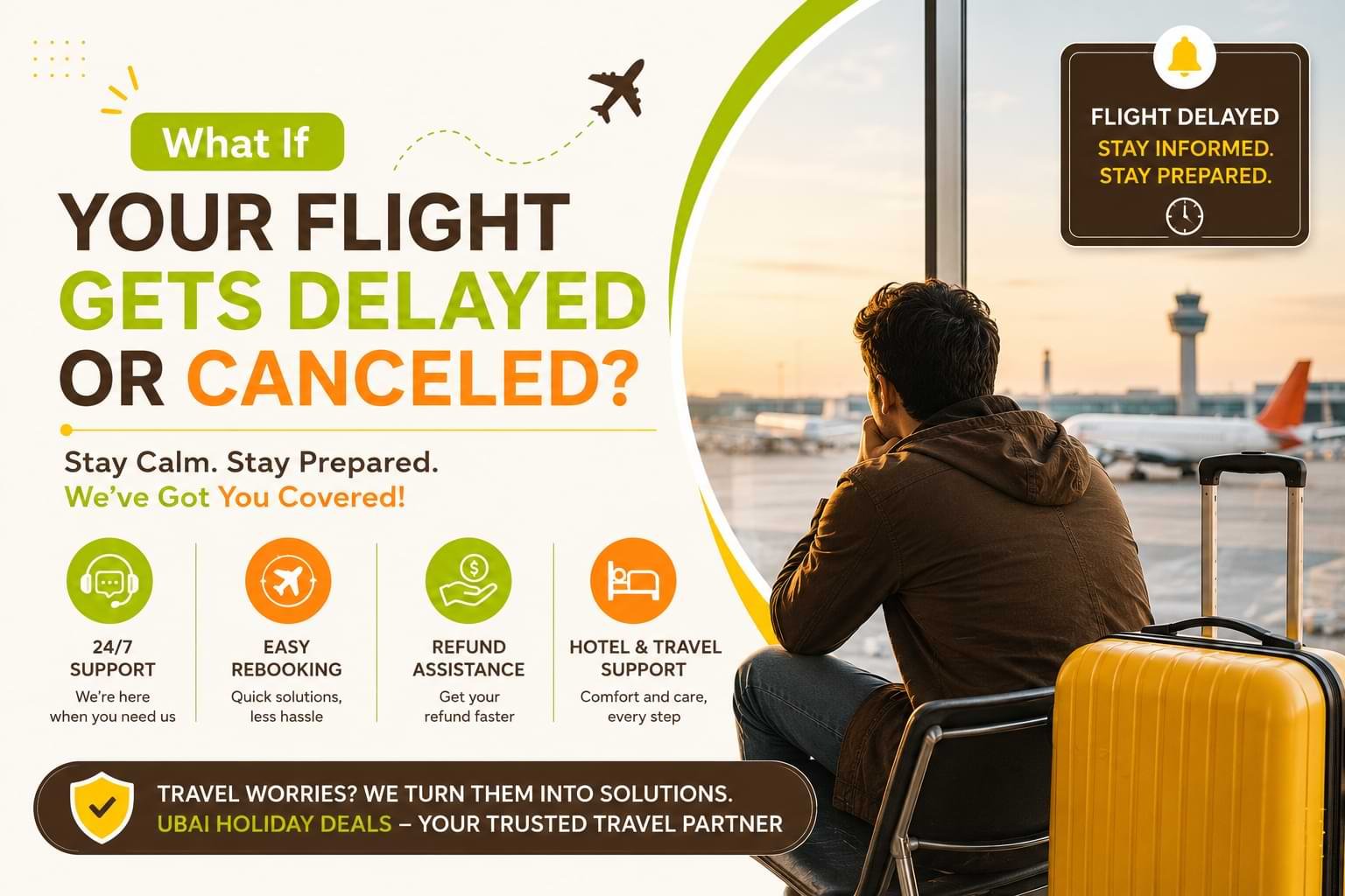 What If Your Flight Gets Delayed or Canceled?